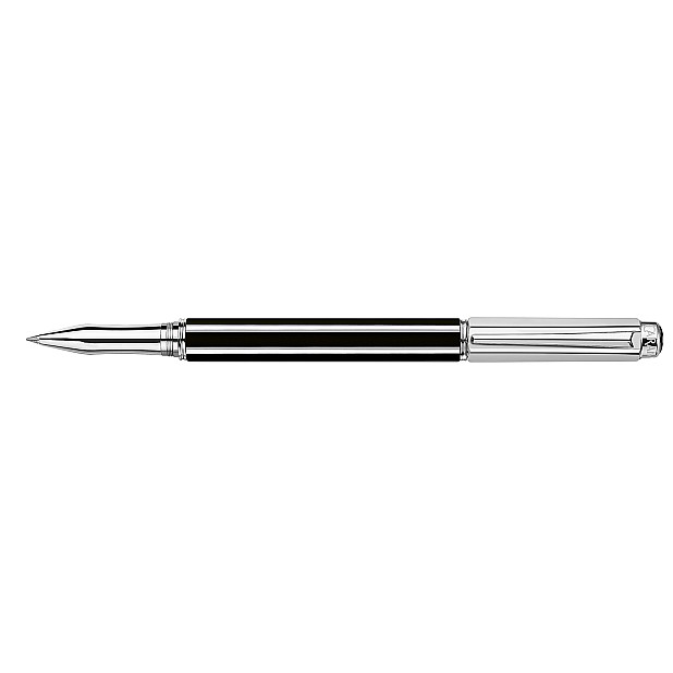 Caran d'Ache Varius Chinablack Lacquer Silver Rollerball