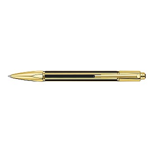 Caran d'Ache Varius Chinablack Lacquer Gold Ballpoint