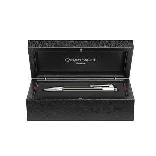 Caran d'Ache Varius Chinablack Lacquer Silver Ballpoint