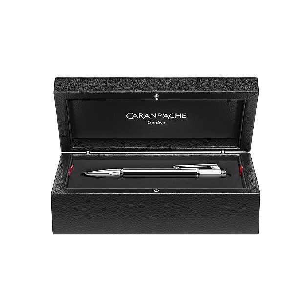 Caran d'Ache Varius Chinablack Lacquer Silver Ballpoint