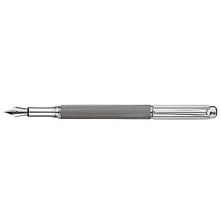 Caran d'Ache Varius Ivanhoe Silver Fountain pen