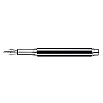 Caran d'Ache Varius Chinablack Lacquer Silver Fountain pen