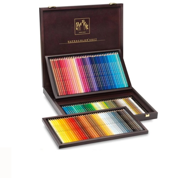 Caran d'Ache Supracolor 120 Colour Pencils Giftbox