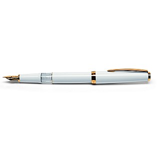 Cleo Skribent Classic White GT Piston Vulpen