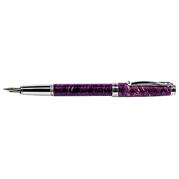 Cleo Skribent Natura Box Elder Ruby Wood Fountain pen