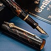 ConCoPens Mother-of-Pearl Lacquer Inlay Aurora Scroll Fountain Pen