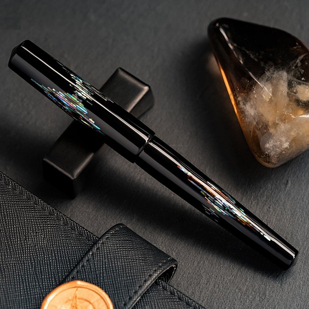 ConCoPens Mother-of-Pearl Lacquer Inlay Noctilux Fountain Pen
