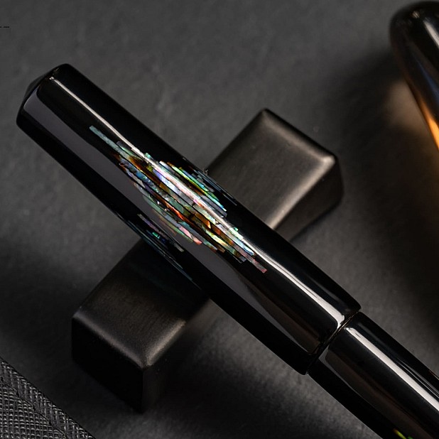 ConCoPens Mother-of-Pearl Lacquer Inlay Noctilux Fountain Pen