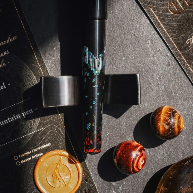 ConCoPens Mother-of-Pearl Lacquer Inlay Ocean Serenade 02 Fountain Pen