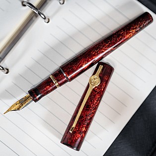 ConCoPens Vietnamese Lacquer Lava Fountain Pen
