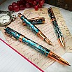 Conklin Endura Deco Crest Demo Blue Rose Gold Balpen