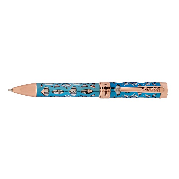 Conklin Endura Deco Crest Demo Blue Rose Gold Pióro kulkowe