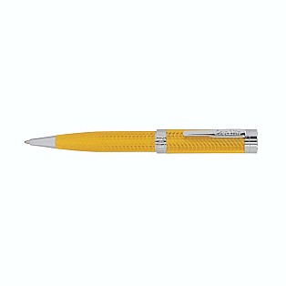 Conklin Herringbone Yellow Ballpoint