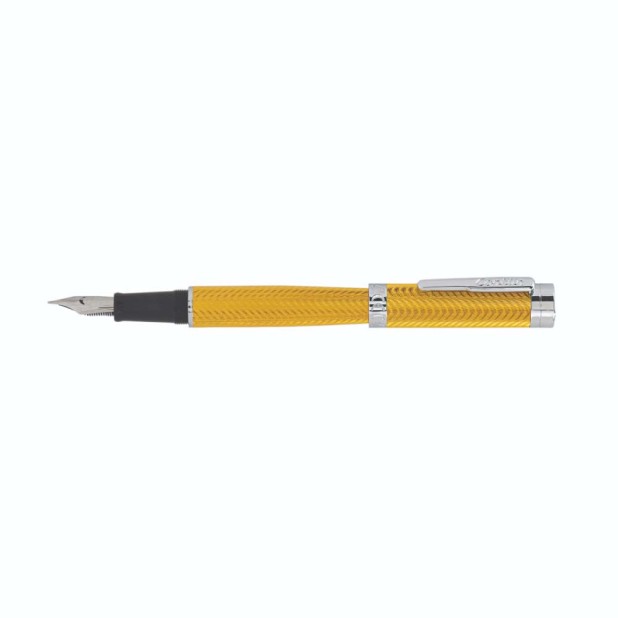 Conklin Herringbone Yellow Vulpen