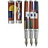 David Oscarson 15th Anniversary American Art Deco Amber ST Caneta de tinta permanente