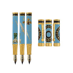 David Oscarson 2012 End of Days Azure Blue GT Fountain pen