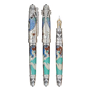 David Oscarson 25th Silver Anniversary Eucalyptus Stylo Plume
