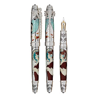 David Oscarson 25th Silver Anniversary Ruby Red Pluma estilográfica