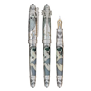 David Oscarson 25th Silver Anniversary Slate Grey Pluma estilográfica