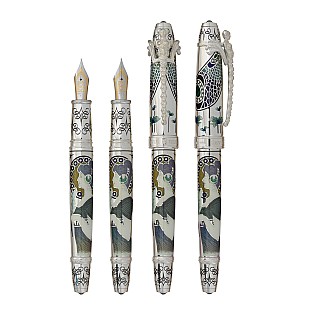 David Oscarson 25th Silver Anniversary Slate Turquoise Pluma estilográfica