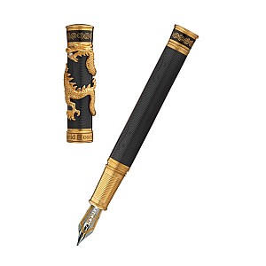 David Oscarson Black Water Dragon Black GT Fountain pen