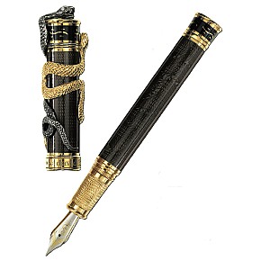 David Oscarson Black Water Snake Black GT Fountain pen