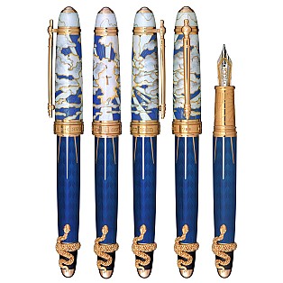 David Oscarson Deus Regit Blue GT Fountain pen