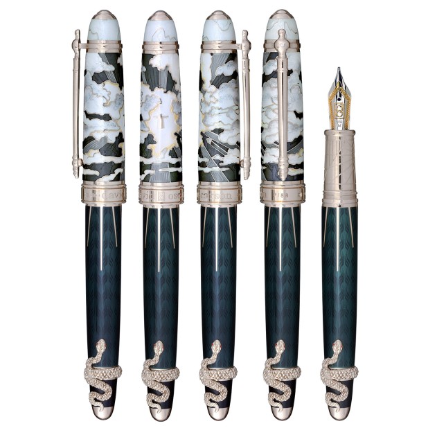 David Oscarson Deus Regit Black ST Fountain pen