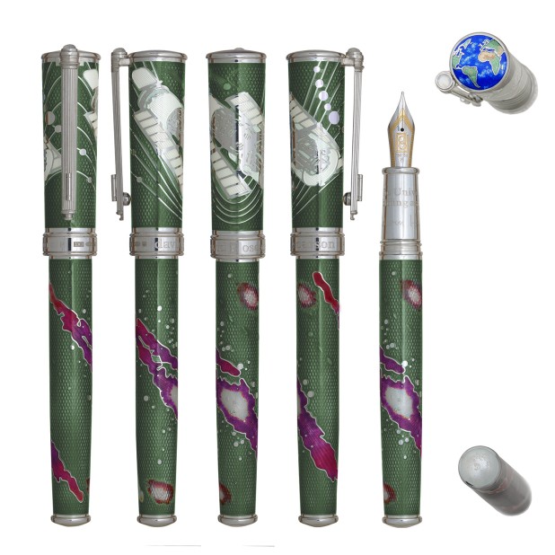 David Oscarson Edwin Hubble Galactic Green ST Stylo Plume