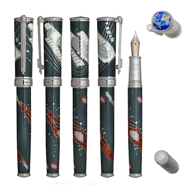 David Oscarson Edwin Hubble Moon Dust ST Caneta de tinta permanente