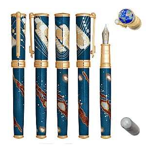 David Oscarson Edwin Hubble Twilight Blue GT Fountain pen