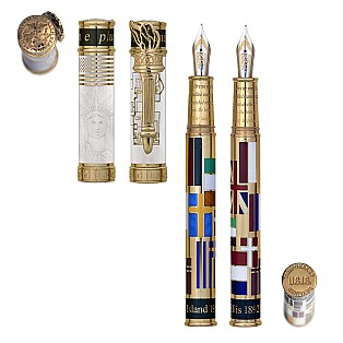 David Oscarson Ellis Island White GT Stylo Plume