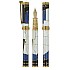 David Oscarson Golden Spike Blue and Gold GT Stylo Plume