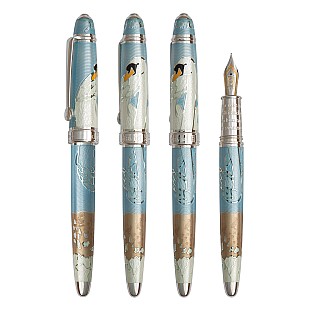 David Oscarson Hans Christian Andersen Azure Copper White ST Stylo Plume