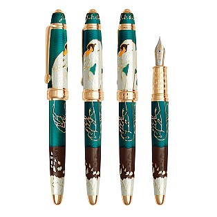 David Oscarson Hans Christian Andersen Teal Coffee White GT Stylo Plume