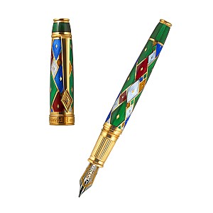 David Oscarson Harlequin Emerald Green GT Reservoarpenna