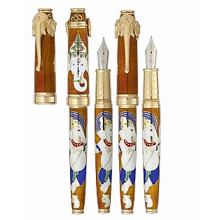 David Oscarson Lord Ganesha Saffron GT Fountain pen
