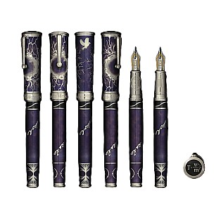 David Oscarson Nikola Tesla Mossy Purple-Lavender ST Fountain pen