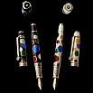 David Oscarson Pierrot and Pierrette White Fountain pen