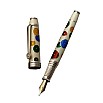 David Oscarson Pierrot and Pierrette White Fountain pen
