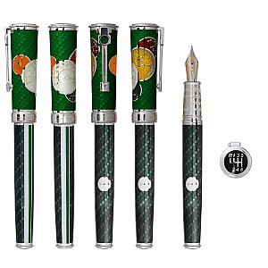 David Oscarson Take it to the Limit British Racing Green & Carbon Black Pluma estilográfica