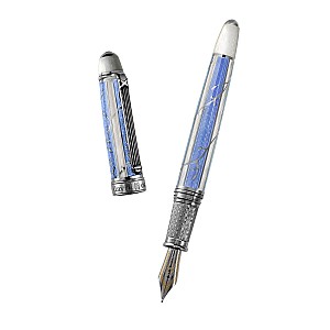 David Oscarson Trellis Azure Blue Fountain pen