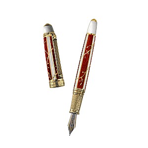 David Oscarson Trellis Red Fountain pen