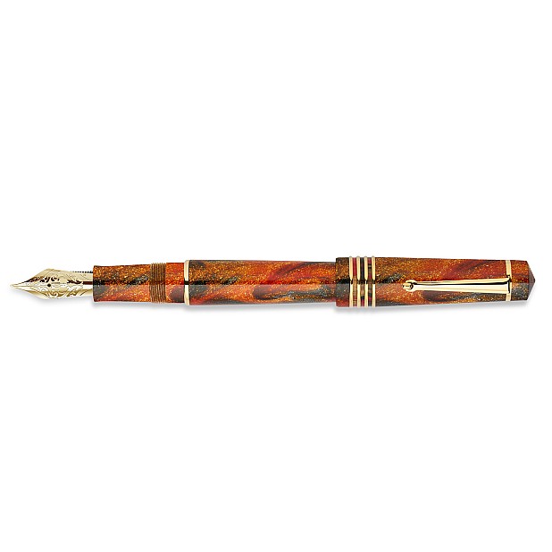 Delta Dolce Vita 2.0 Glow Up ORO by Jonathon Brooks Oversize GT Piston Fountain pen