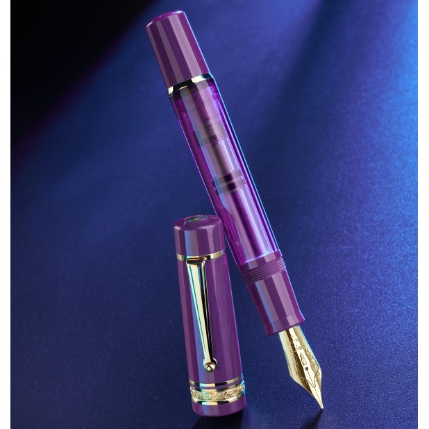 Delta Mid-Size-Plus Majestic Purple GT Pluma Estilográfica