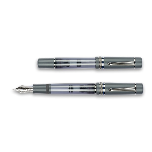 Delta Mid-Size-Plus Prestige Matte Grey ST Stylo plume