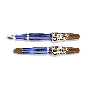 Nino Marino Signature Columbus Silver Fountain pen