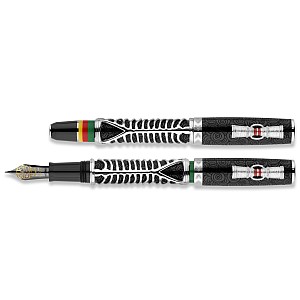 Delta Indigenous Simbu Black Sterling Silver LE ST Fountain pen