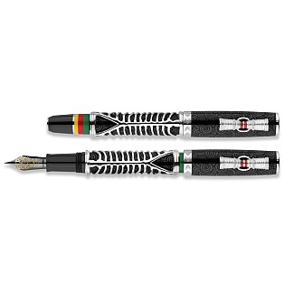 Delta Indigenous Simbu Black Sterling Silver LE ST Stylo plume