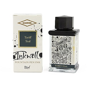 Diamine 160th Anniversary Tariff Teal 75ml Bouteille d'encre